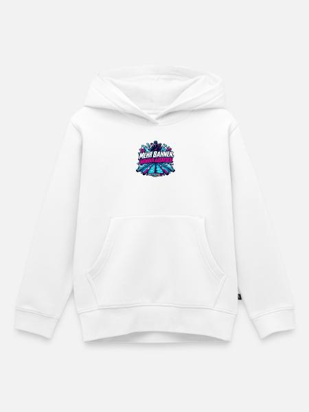 Mehr Bahnen, Weniger Ausreden - Kinder Premium Organic Hoodie - Weiß