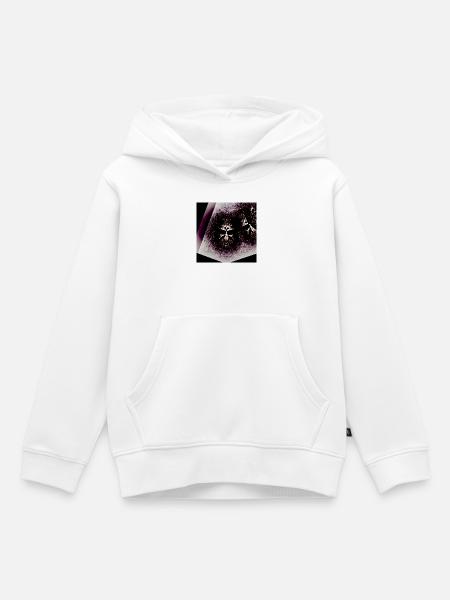 Creepy Guy - Kinder Premium Organic Hoodie - Weiß