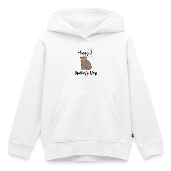 Muttertag - Kinder Premium Organic Hoodie - Weiß - Vorne - AI Model Kid Female (0cm)