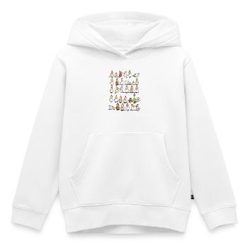 Hühner Farm - Kinder Premium Organic Hoodie - Weiß - Vorne - AI Model Kid Female (0cm)