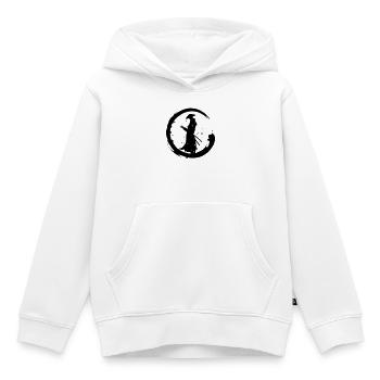 Ronin Samouraï Enso - Sweat Premium à capuche enfant bio - blanc - Devant - AI Model Kid Female (0cm)