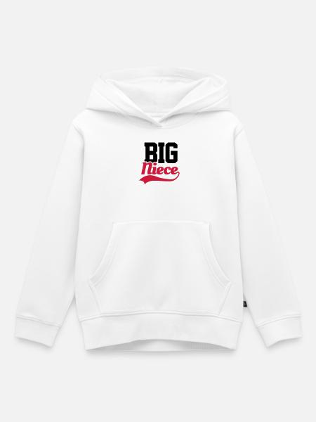 Big Niece - Kinder Premium Organic Hoodie - Weiß