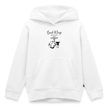 Cat lover - Kids Premium Organic Hoodie - white - Front - AI Model Kid Female (0cm)