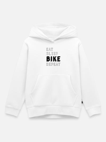 Biker - Kinder Premium Organic Hoodie - Weiß