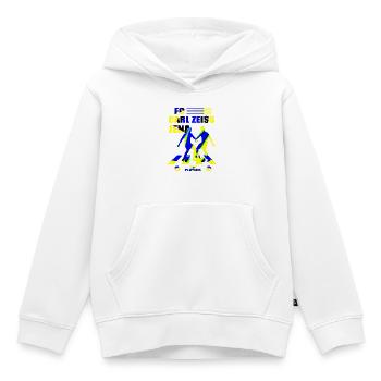 FC Carl Zeiss Jena - Kinder Premium Organic Hoodie - Weiß - Vorne - AI Model Kid Female (0cm)
