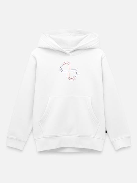 Dual-Core - Kinder Premium Organic Hoodie - Weiß
