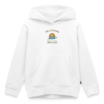 Jerusalem, Felsendom, Olivenblatt, Israel - Kinder Premium Organic Hoodie - Weiß - Vorne - AI Model Kid Female (0cm)