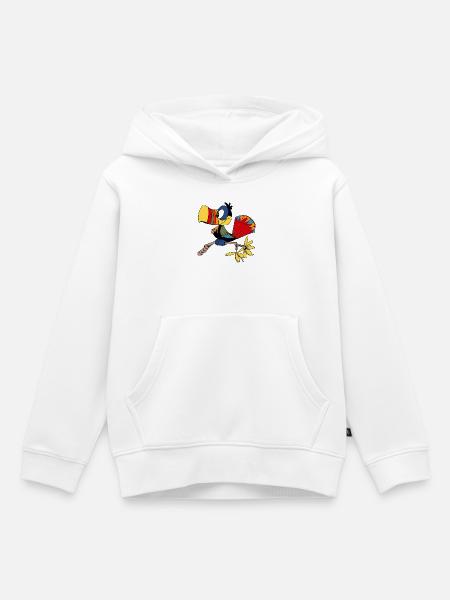 Papagei - Kinder Premium Organic Hoodie - Weiß