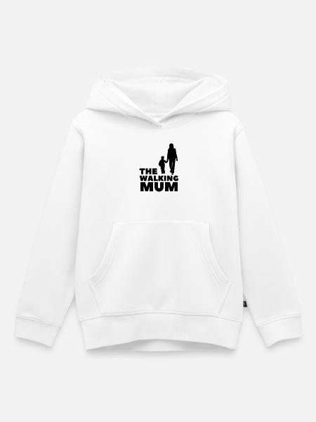 The Walking Mum - Kinder Premium Organic Hoodie - Weiß