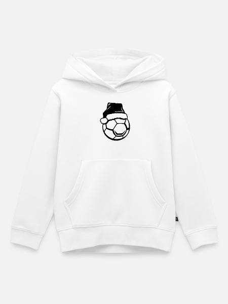 Handball Weihnachtsmütze - Kinder Premium Organic Hoodie - Weiß