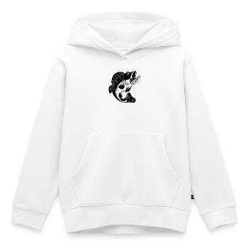 Angeln, Angelfreund, Angelrute - Kinder Premium Organic Hoodie - Weiß - Vorne - AI Model Kid Female (0cm)