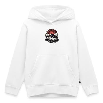 JDM voiture Japonais Rétro Voiture Racing Drifting Légende - Sweat Premium à capuche enfant bio - blanc - Devant - AI Model Kid Female (0cm)