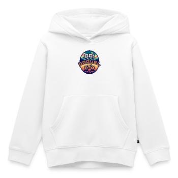 Balade en gravier GO - Sweat Premium à capuche enfant bio - blanc - Devant - AI Model Kid Female (0cm)