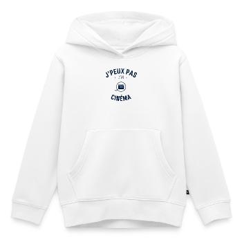 J peux pas j ai Cinéma - Sweat Premium à capuche enfant bio - blanc - Devant - AI Model Kid Female (0cm)