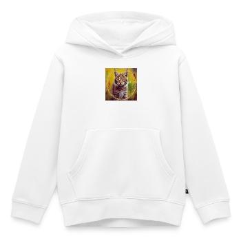 Magic Wildlife - Kids Premium Organic Hoodie - white - Front - AI Model Kid Female (0cm)