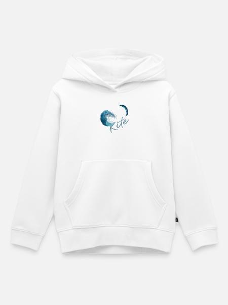 Kitesurfen - Kinder Premium Organic Hoodie - Weiß