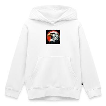 Weißkopfseeadler - Kinder Premium Organic Hoodie - Weiß - Vorne - AI Model Kid Female (0cm)