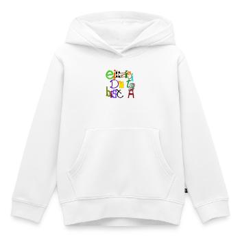 Einzigartig du bist - Kinder Premium Organic Hoodie - Weiß - Vorne - AI Model Kid Female (0cm)