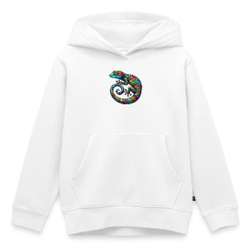 Gecko - Kinder Premium Organic Hoodie - Weiß - Vorne - AI Model Kid Female (0cm)