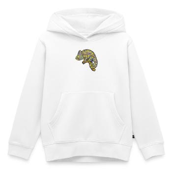 Chamaeleon Exotisch Tier Lustig - Kinder Premium Organic Hoodie - Weiß - Vorne - AI Model Kid Female (0cm)