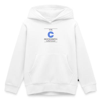 Le langage de programmation C - Sweat Premium à capuche enfant bio - blanc - Devant - AI Model Kid Female (0cm)