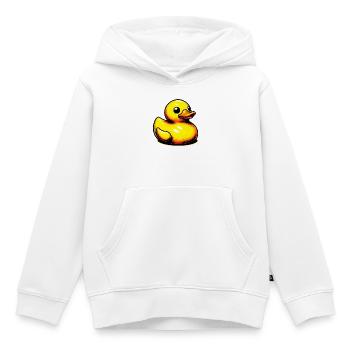 Caneton Canard Canard - Sweat Premium à capuche enfant bio - blanc - Devant - AI Model Kid Female (0cm)