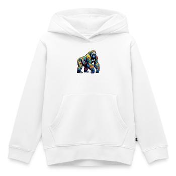 Gorilla - Kinder Premium Organic Hoodie - Weiß - Vorne - AI Model Kid Female (0cm)