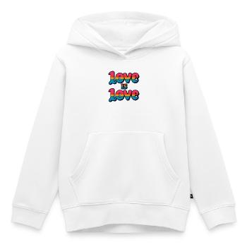 Liebe ist Liebe: Feiere Stolz und Einheit - Kinder Premium Organic Hoodie - Weiß - Vorne - AI Model Kid Female (0cm)