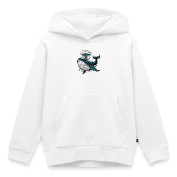 Wal - Kinder Premium Organic Hoodie - Weiß - Vorne - AI Model Kid Female (0cm)