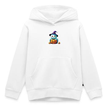 Hexen-Gespenst - Kinder Premium Organic Hoodie - Weiß - Vorne - AI Model Kid Female (0cm)