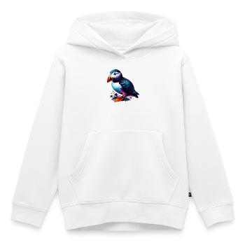 Papageitaucher - Kinder Premium Organic Hoodie - Weiß - Vorne - AI Model Kid Female (0cm)