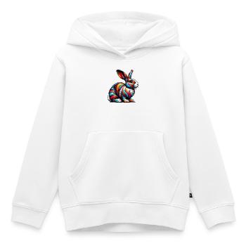 Kaninchen - Kinder Premium Organic Hoodie - Weiß - Vorne - AI Model Kid Female (0cm)