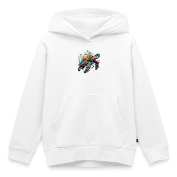 Schildkröte - Kinder Premium Organic Hoodie - Weiß - Vorne - AI Model Kid Female (0cm)