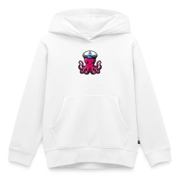 Krake - Kinder Premium Organic Hoodie - Weiß - Vorne - AI Model Kid Female (0cm)