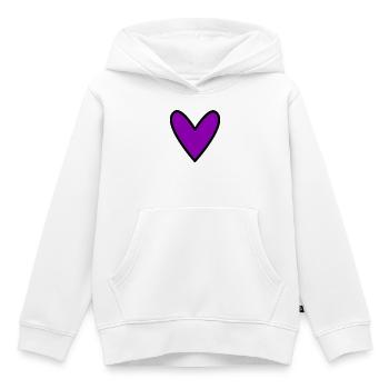 MAMAN. FÊTE DES MÈRES. BONNE FÊTE MAMAN - Sweat Premium à capuche enfant bio - blanc - Devant - AI Model Kid Female (0cm)