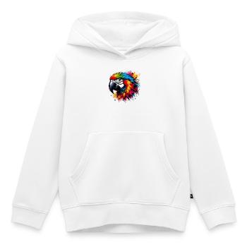 Perroquet - Sweat Premium à capuche enfant bio - blanc - Devant - AI Model Kid Female (0cm)