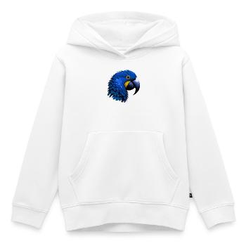 Perroquet - Sweat Premium à capuche enfant bio - blanc - Devant - AI Model Kid Female (0cm)