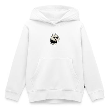 Tropical Tapir - Sweat Premium à capuche enfant bio - blanc - Devant - AI Model Kid Female (0cm)