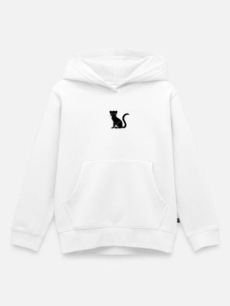 Nachtaktiver Kinkajou - Kinder Premium Organic Hoodie - Weiß