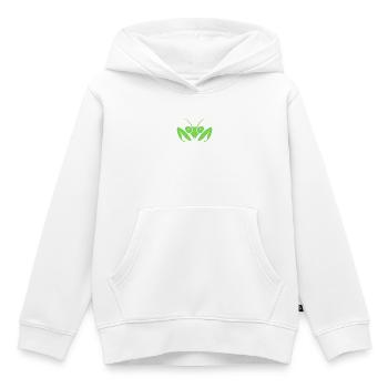 Faszinierende Gottesanbeterin - Kinder Premium Organic Hoodie - Weiß - Vorne - AI Model Kid Female (0cm)