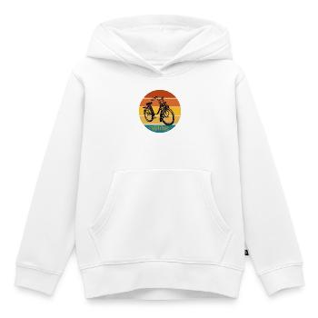 Vintage-Moped - Kinder Premium Organic Hoodie - Weiß - Vorne - AI Model Kid Female (0cm)