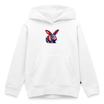 Kaninchen - Kinder Premium Organic Hoodie - Weiß - Vorne - AI Model Kid Female (0cm)