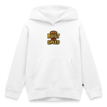 Nicht auf Geschwindigkeit ausgelegt - Kinder Premium Organic Hoodie - Weiß - Vorne - AI Model Kid Female (0cm)