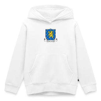 Franche-Comté - Sweat Premium à capuche enfant bio - blanc - Devant - AI Model Kid Female (0cm)