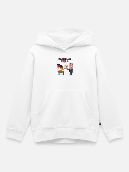Deutschland Note 6 Motiv mit Lehrer - Kinder Premium Organic Hoodie - Weiß