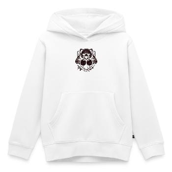Bear Boxer - Kids Premium Organic Hoodie - white - Front - AI Model Kid Female (0cm)