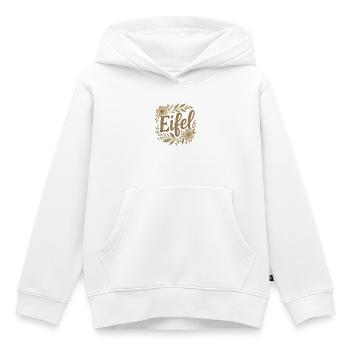 T-shirt Eifel Wanderlust Nature Montagnes Aventure en plein air - Sweat Premium à capuche enfant bio - blanc - Devant - AI Model Kid Female (0cm)