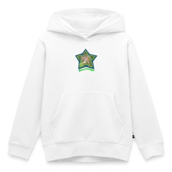 Forme d’étoile Bourtange avec détail forteresse - Sweat Premium à capuche enfant bio - blanc - Devant - AI Model Kid Female (0cm)