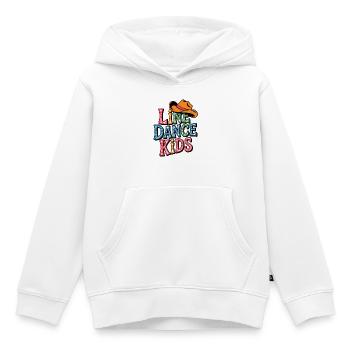 Danse en ligne Enfants - Sweat Premium à capuche enfant bio - blanc - Devant - AI Model Kid Female (0cm)