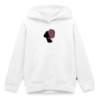 African Woman Traditional Design Africa - Kids Premium Organic Hoodie - white - Front - AI Model Kid Female (0cm)